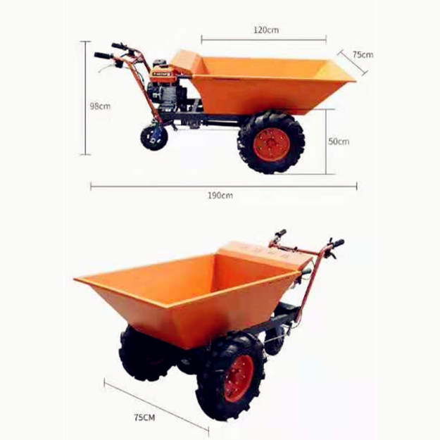 Power Wheel Barrow Driven By Shaft - KT172F, KT192F petrol engine or diesel engine 178F